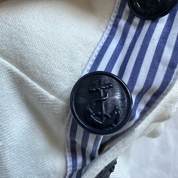 J. Crew Striped Button Shoulder Turtleneck Knit Top NWT - Picture 5 of 7